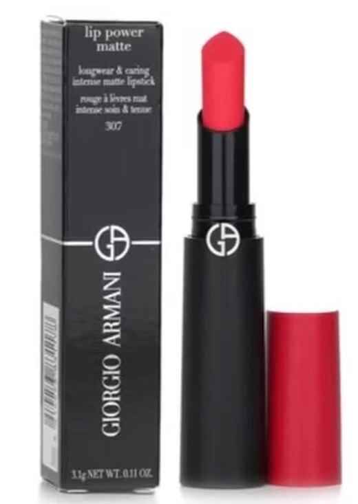 Giorgio Armani Other - Giorgio Armani Lip Power Matte Longwear & Caring Intense Matte Lipstick